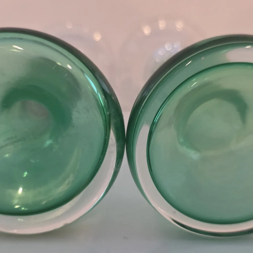 Crate & Barrel Polish Hand Blown Glass 8
